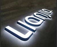 Enseigne lumineuse LED YIJIAO de haute qualité en acrylique, lettres rétroéclairées, étanches, pour logo et signalétique de magasin