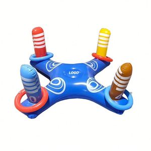 Jeu de lancer de ballon de basket gonflable, jouet amusant pour la piscine et le jardin, idéal pour les fêtes et les événements - Product Image 1