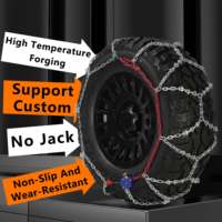 Bohu Nuevas cadenas de nieve de estructura soldada con tratamiento térmico de acero de aleación universal para tractores de automóviles de pasajeros-Cadenas de tracción antideslizantes