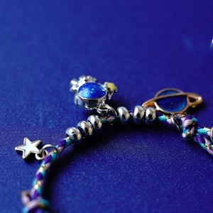Fashion Astronaut Spaceman Pick Star Couple Magnetic <b>Bracelet</b> Valentine's Day Gift <b>Bracelet</b> Braided <b>Rope</b> Lover <b>Bracelet</b> - Product Image 6