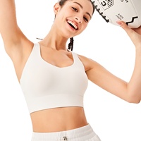 Vente Flash : Soutien-gorge de sport respirant à col en V, une pièce, à maintien élevé, avec bretelles croisées, pour un style de vie actif