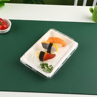 Emballage personnalisé Bento Plateau personnalisé Sushi canne à sucre bagasse Emballage alimentaire à emporter Boîte d'emballage jetable Rouleau Sushi