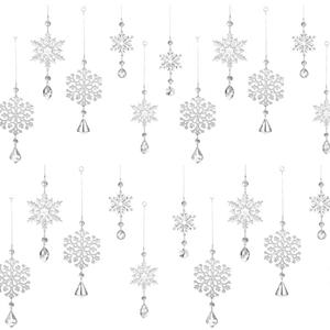 Accesorios Navideños Creativos en Oferta, Adornos Colgantes de Copos de Nieve Acrílicos Duraderos, Decoraciones Navideñas Colgantes - Product Image 4