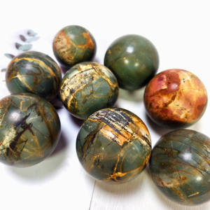 Sphère naturelle de jaspe de ruisseau de haute qualité pour la guérison ou la méditation - Product Image 4