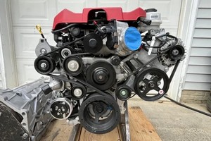 High Performance LSA 6.2 Liter Supercharged V8 Engine 6L90E Automatic Transmission Complete Powertrain Swap Kit Used - Product Image 2