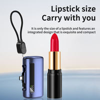 Batterie externe portable mini avec affichage numérique et logo personnalisé, batterie Li-polymère, charge rapide PD22.5W, 10000mAh avec câble pour téléphone portable