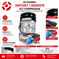 Compresseur de climatisation AC 36011357 36001670 pour Volvo V40 V40 Cross Country PXC16, pièces de climatisation automatique