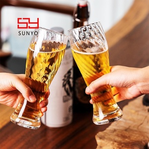 SUNYO - Vasos de Cerveza de 15.5 oz con Rosca de Cristal, Ideales para Cerveza de Trigo, Pilsner, <span class=keywords><strong>IPA</strong></span> Clásica y Premium, un Gran Regalo - Product Image 6