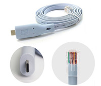 Cable de Consola USB a RJ45 FTDI Cat 5e de 1.8M, 8 Pines, Cobre/PVC, Transferencia de Datos de Alta Calidad