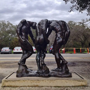 Prezzi economici all'ingrosso Customs Metal Bronze Men Statue a grandezza naturale The Three Shades Bronze <span class=keywords><strong>Les</strong></span> Trois Ombres Rodin Sculpture - Product Image 2