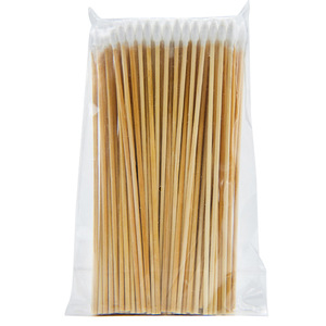Hisopos de algodón largos Bonson de 15 cm con mango de bambú para maquillaje, limpieza y cuidado de la piel, 100 unidades - Product Image 4