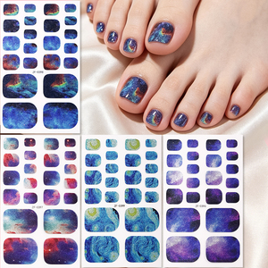 Pegatinas para Uñas de los Pies Vibrantes, No Tóxicas, con un Estilo Sexy, Impresionante y Estético, con un Degradado Brillante en <span class=keywords><strong>Morado</strong></span> y Rosa, Ideales para las Vacaciones de Verano - Product Image 2