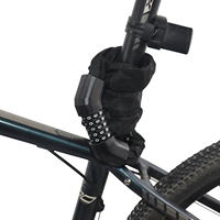Antivol de vélo tout-terrain en acier anticorrosion avec mécanisme de pliage compact et code numérique anti-effraction