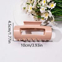 Pince à cheveux triangulaire en silicone souple et brillant - Pince à mâchoires flexible minimaliste pour femmes, accessoires capillaires quotidiens