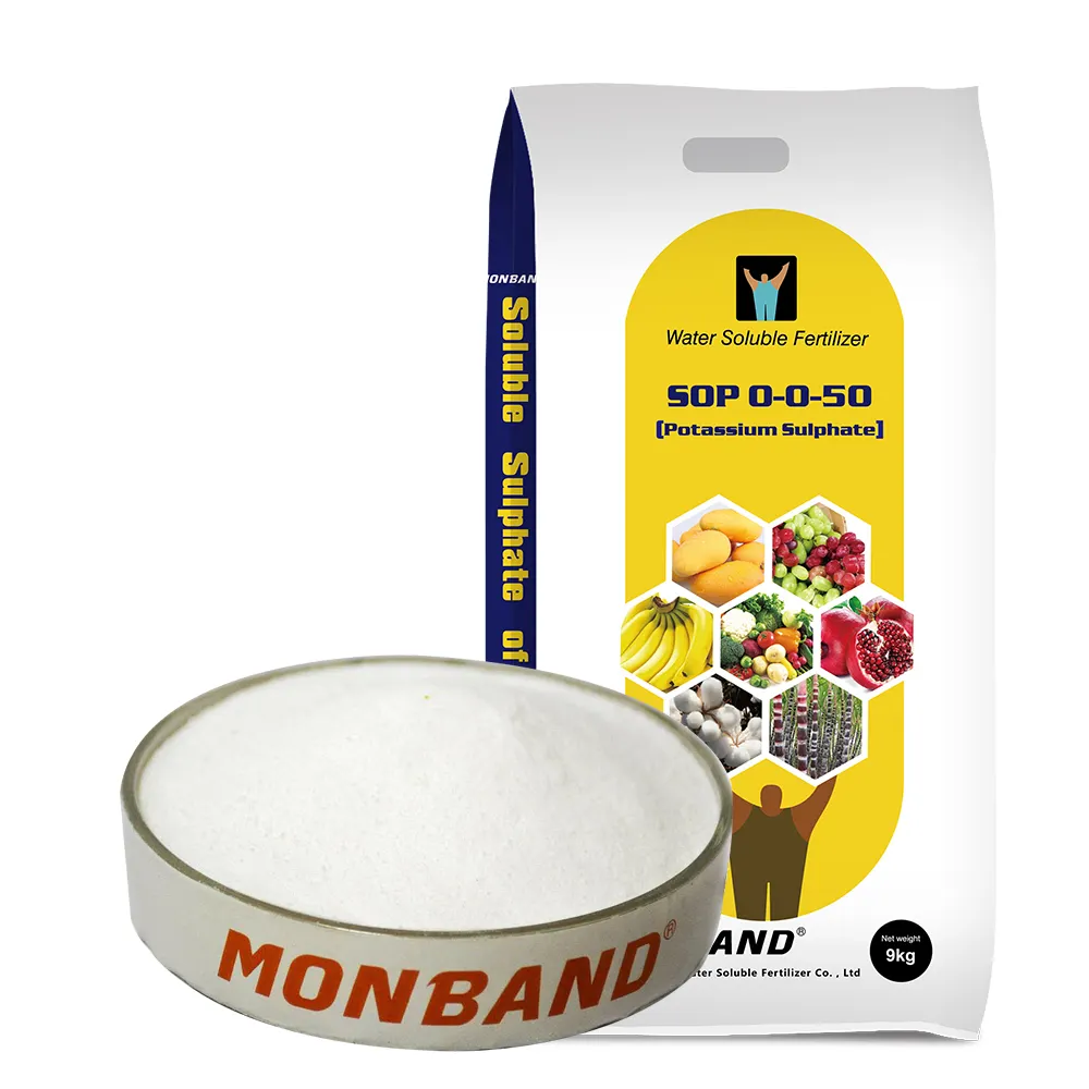 Monband Kali Sulphate SOP 0-0-50 Phân Bón Hòa Tan Trong Nước Phân Bón Kali Cho Nông Nghiệp Giá Thấp Chất Lượng Cao