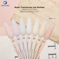 HEMA & TPO FREE Gel Constructeur Translucide Nude Fournisseur Gel Polish Constructeur Nude Transparent à Appliquer au Pinceau BIAB Gel de Construction OEM