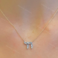 Pendentif Chai en argent sterling 925, bijoux pour femmes, collier plaqué or