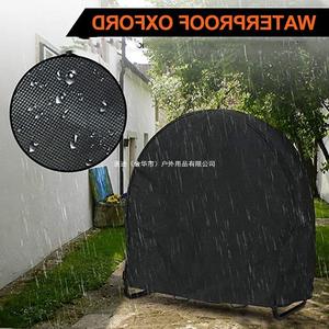 Housse de rangement extérieure ronde noire pour allumettes, anti-poussière, imperméable, en fibre de polyester, type autoportant - Product Image 2