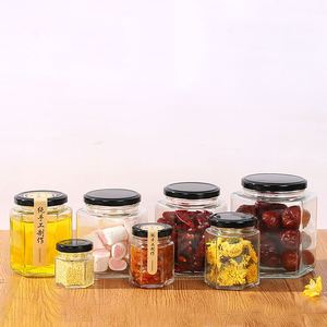 <span class=keywords><strong>Petit</strong></span> <span class=keywords><strong>pot</strong></span> à confiture en verre 45ml <span class=keywords><strong>pot</strong></span> <span class=keywords><strong>de</strong></span> <span class=keywords><strong>miel</strong></span> hexagonal stockage des aliments et récipient <span class=keywords><strong>pot</strong></span> <span class=keywords><strong>de</strong></span> <span class=keywords><strong>miel</strong></span> pots en verre avec couvercles - Product Image 4