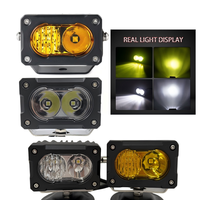 Nouveaux phares LED de 40 W, carrés de 3 pouces, en aluminium, pour motos tout-terrain
