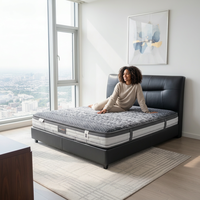 Hochwertige A-Klasse Queen-Size Feste Stützende Gel-Memory-Foam-Matratze Leicht zu Reinigen für Gästezimmer Geräuschlose Matratze