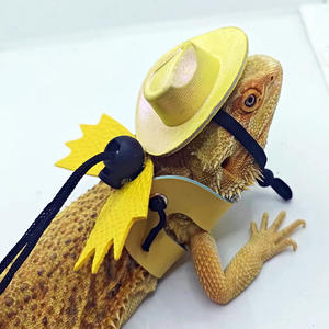 Lederen Verstelbaar Nylon Harnas Voor Baardagamen Reptielen Hagedissen Kleine Huisdieren - Product Image 3