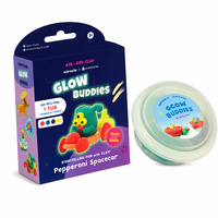 Kit de pâte à modeler qui brille dans le noir, pâte à modeler ultra légère, kit de créativité pour enfants, cadeau et souvenir de fête