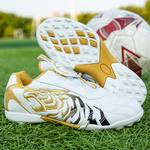 Chaussures de football pour enfants, garçons et filles, semelle extérieure en caoutchouc synthétique, semelle intermédiaire EVA, crampons de football d'été, 6-12 ans, taille 30-40 - Product Image 2