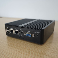 Mini pc industriel sans ventilateur 2LAN 6USB RJ45 mini pc core i3 i5 i7 industriel tout en un ordinateurs panneau
