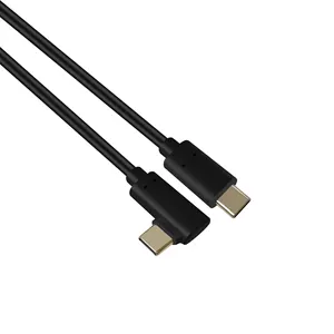 Super Alta Velocidade USB 3.1 Tipo C cabo 90 graus usb c cabo 3.0 Power Delivery 1m 2m 3m PD cabo de carregamento rápido