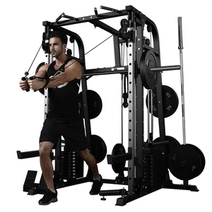 Multi function station Smith Squat Rack Strength Training Power Body Fitness Equipment Large Comprehensive