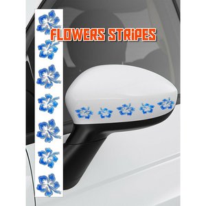 Strisce adesive fiori 3X33 cm per pellicole auto - Product Image 1