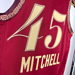 Ventes en gros personnalisées Cleveland Cavaliers # 23 # 2 # 45 # Maillot de basketball 10 25 Season City Edition en maille poly unisexe adulte transfrontalier - Product Image 4