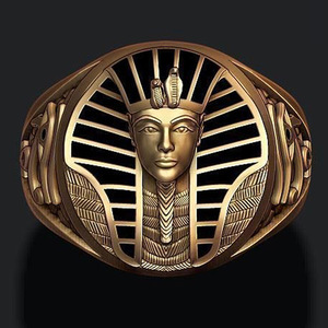 Bague religieuse pour homme style Hip Hop, Pharaon égyptien - Product Image 3