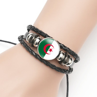 Nx WholesaleBracelet drapeau personnalisé avec drapeaux de pays Bracelet Afrique 2024 Bracelet drapeau Côte d'Ivoire