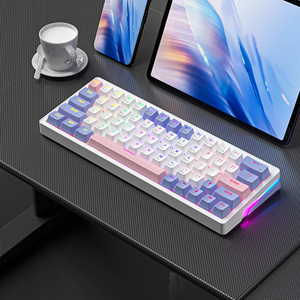 ZA63 Customized Hot Swappable <b>USB</b>-C RGB Backlit 63Keys Mini Wired 2.4G Wireless Gaming Mechanical <b>Keyboard</b> Office Laptop ZIFRIEN - Product Image 1