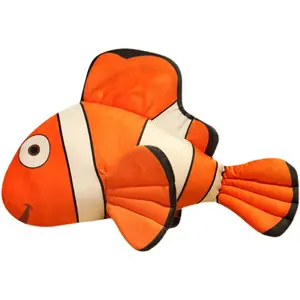 Vente chaude poupée poisson clown poupée Nemo grand oreiller en peluche Trouver Nemo motif poisson