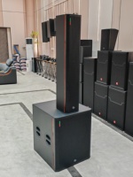 Altavoz de Columna Profesional MORIN F6 para Interiores/Exteriores, Subwoofer de 18 Pulgadas, 400W, Caja Activa de Madera Contrachapada