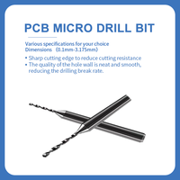 0.1mm - 3.175mm diamètre mini 1/8 tige carbure de tungstène st forets pour pcb 3.175mm tige micro routeur foret pcb
