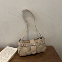 Sac bandoulière Y2K en jean patchwork pour femme, sac à main en cuir PU avec boucle métallique
