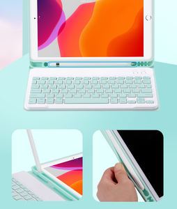 Funda con Teclado Inteligente para iPad 10.ª Generación, Air 5, Air 6, 10.2, 10.9, 11 Pulgadas, con Soporte para Lápiz - Product Image 3
