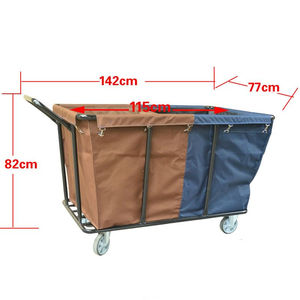 Hotel Ziekenhuis Factory Commerciële Gebruikt Grote Capaciteit Plastic Wasserette Winkelwagen Wasserij <span class=keywords><strong>Trolley</strong></span> - Product Image 6
