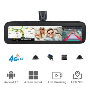 11,26 "Touchscreen 360 Panorama Auto Dashcam mit GPS-Navigation Rückspiegel