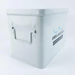 Medicine Box BX Household Metal Home Office Restaurant Storage Can Medical Kit First Aid Kit
