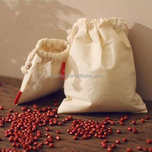 Organic Cotton Linen Canvas Muslin Recyclable <b>Drawstring</b> Packing <b>Pouches</b> for Food Promotions & Craft with Customizable Size - Product Image 3