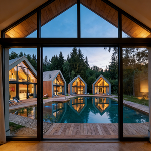 Modernas Villas de Dos Pisos de Acero Ligero para Zonas Rurales, Casas Autoconstruidas con Vista <span class=keywords><strong>al</strong></span> <span class=keywords><strong>Mar</strong></span> y Planos de Diseño Integrados - Product Image 4