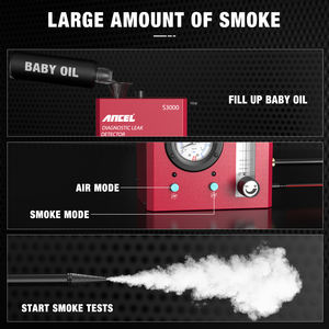 Kfz-Rauch lecktest werkzeug ANCEL S3000 <span class=keywords><strong>Auto</strong></span>-Rauchleck detektor Werkzeug Luft für Motorrad rohr DC 12V EVAP Rauch maschine - Product Image 3