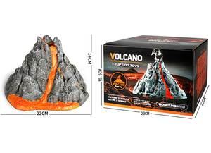 Créez votre propre modèle de mini parc à dinosaures, <span class=keywords><strong>jouet</strong></span> <span class=keywords><strong>volcan</strong></span> en plastique avec pulvérisation - Product Image 2