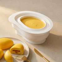 Nouveau moule à gâteau en silicone alimentaire à cavité unique en forme de mangue pour mousse française, facile à démouler, pour la pâtisserie transfrontalière