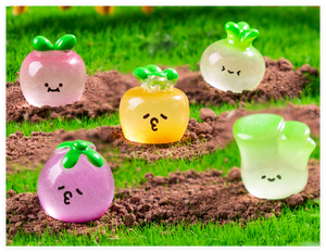 ของเล่นอาหารจำลอง 3 มิติ เรืองแสง สำหรับบ้านตุ๊กตา รูปแบบ<span class=keywords><strong>ผัก</strong></span>ผลไม้ เช่น พริกไทย ถั่วลิสง มะเขือยาว ฟักทอง ขิง กะหล่ำปลี แครอท มะเขือเทศ มันฝรั่ง - Product Image 3